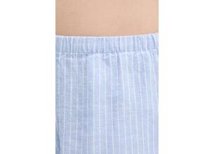 Σορτς από λινό Hollister Co. χρώμα: μπλε, KI349-5131