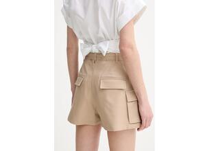 Βαμβακερό σορτσάκι Marciano Guess CINDY χρώμα: μπεζ, 5GGD25 7293A