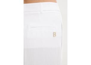 Παντελόνι με λινό μείγμα Blugirl Blumarine χρώμα: άσπρο, RA5161.T8823