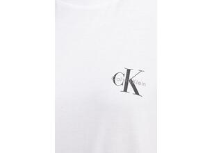 Βαμβακερό μπλουζάκι Calvin Klein Jeans χρώμα: άσπρο, LV047C905G