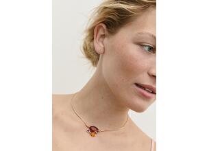 Stradivarius Σετ 2 Κολιέ Με Πολλαπλά Κοσμήματα Χρυσαφί Os