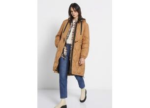 Relaxed fit puffer μπουφάν με αποσπώμενη κουκούλα